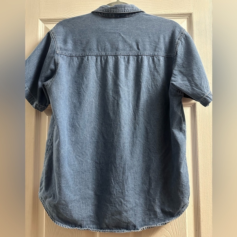 Vintage Bobbie Brooks Farm Harvest Fruit Bear Denim Shirt Medium - Picture 5 of 8